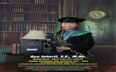 Salah satu Alumni SMK Koperasi Yogyakarta
